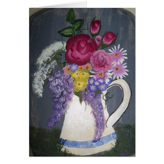 "Bloemen in Pitcher" (Voorkant)
