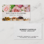 Bloemen in potten | Mooie Rozen Visitekaartje (Voorkant / Achterkant)