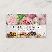 Bloemen in potten | Mooie Rozen Visitekaartje (Voorkant)