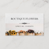 Bloemen in potten visitekaartje (Voorkant)