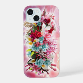 Bloemen in prachtige kleuren iPhone 15 case