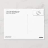 Bloemen in Rock Briefkaart (Achterkant)