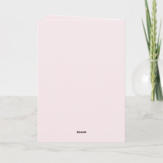 Bloemen in roze bruiloft programma (Achterkant)