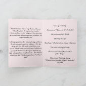 Bloemen in roze bruiloft programma (Binnen)