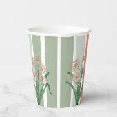 Bloemen in roze en perzik papieren bekers (Rechts)