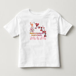 Bloemen in Roze Harmonie Kinder Shirts