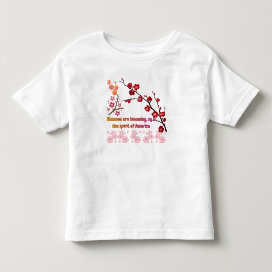 Bloemen in Roze Harmonie Kinder Shirts (Voorkant)