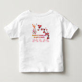 Bloemen in Roze Harmonie Kinder Shirts (Achterkant)
