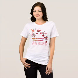 Bloemen in Roze Harmonie Tri-Blend Shirt