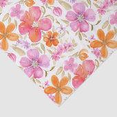 Bloemen in Roze Sinaasappel Paarse Tissuepapier (Detail)