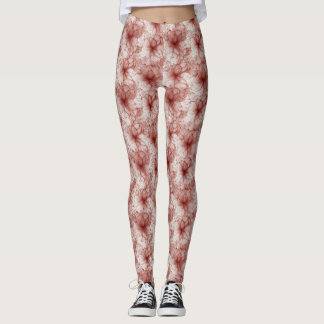 Bloemen in Scarlet Veil Leggings