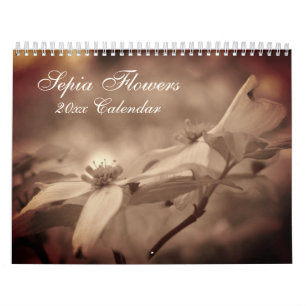Bloemen in  sepia kalender
