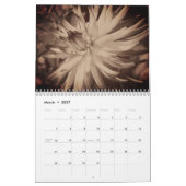 Bloemen in  sepia kalender (Mar 2027)
