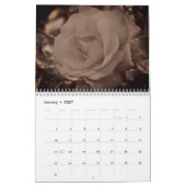 Bloemen in  sepia kalender (Jan 2027)
