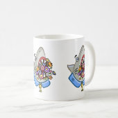 Bloemen in Shark Jaws Koffiemok (Voorkant rechts)