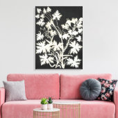 Bloemen in Silhouette Canvas Afdruk (Insitu (Woonkamer))