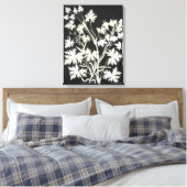 Bloemen in Silhouette Canvas Afdruk (Insitu (Slaapkamer))