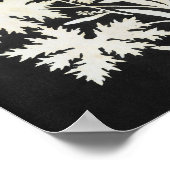 Bloemen in Silhouette Poster (Hoek)