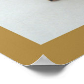 Bloemen in sneeuw poster (Hoek)