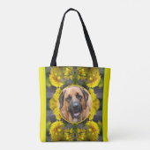 Bloemen in Sunshine Creëer Uw eigen huisdier Foto Tote Bag (Achterkant)