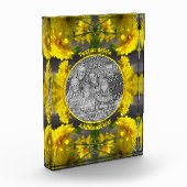 Bloemen in Sunshine gepersonaliseerd Uw toevoegen Fotoblokken (Links)