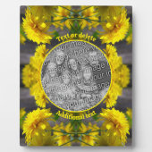 Bloemen in Sunshine Voeg je foto toe Fotoplaat (Voorkant)