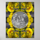 Bloemen in Sunshine Voeg uw foto gepersonaliseerd Poster (Voorkant)