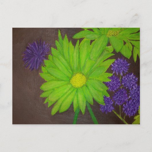 Bloemen in Tuin Briefkaart (Voorkant)