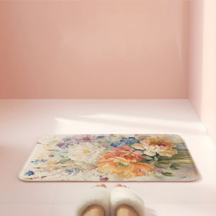 Bloemen in vaas badmat