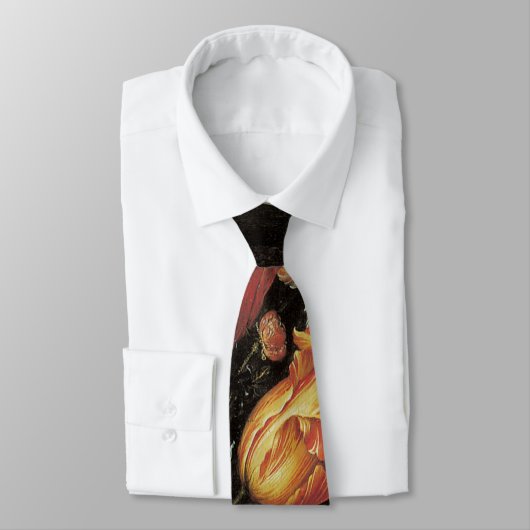 Bloemen in vaas,  Barokke Floral still Life Stropdas (Gebonden)