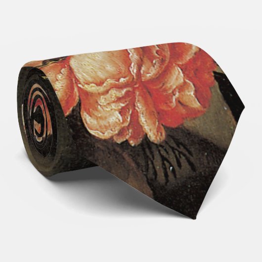 Bloemen in vaas,  Barokke Floral still Life Stropdas (Opgerold)