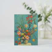 Bloemen in vaas Briefkaart (Staand voorkant)