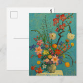 Bloemen in vaas Briefkaart (Voorkant / Achterkant)