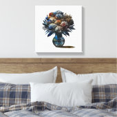 Bloemen in vaas canvas afdruk (Insitu (Slaapkamer))