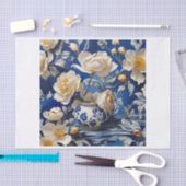 Bloemen in vaas decoupage tissue papier (Craft)