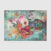  BLOEMEN IN VAAS DECOUPAGE TISSUEPAPIER (Voorkant)