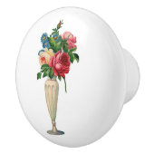 Bloemen in Vaas Elegant Shabby Chic Keramische Knop (Rechts)