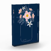 Bloemen in vaas fotoblokken (Links)