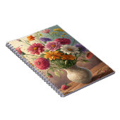 Bloemen in vaas notitieboek (Rechterzijde)