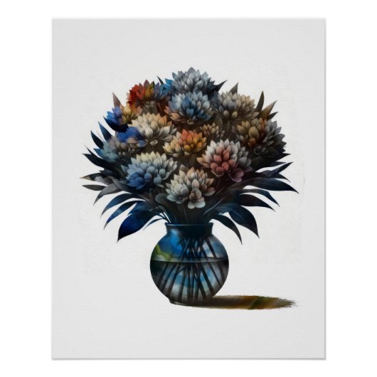 Bloemen in vaas perfect poster (Voorkant)