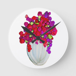 Bloemen in Vaas Ronde Klok