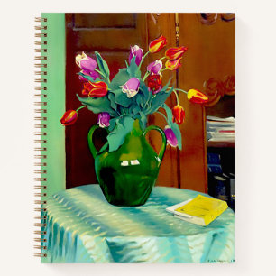 Bloemen in Vase 1912 door Felix Vallotton Notitieboek