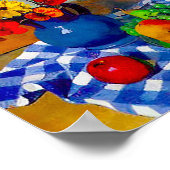 Bloemen in Vase 1922 door Felix Vallotton Poster (Hoek)