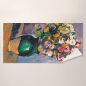 Bloemen in Vase, Cezanne Badhanddoek (Badhanddoek)