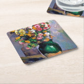 Bloemen in Vase, Cezanne Kartonnen Onderzetters (Schuin)