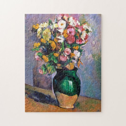Bloemen in Vase, Cezanne Legpuzzel (Verticaal)