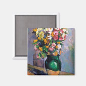 Bloemen in Vase, Cezanne Magneet (Voorkant / Achterkant)