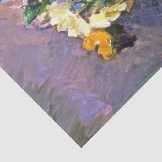 Bloemen in Vase, Cezanne Tissuepapier (Detail)