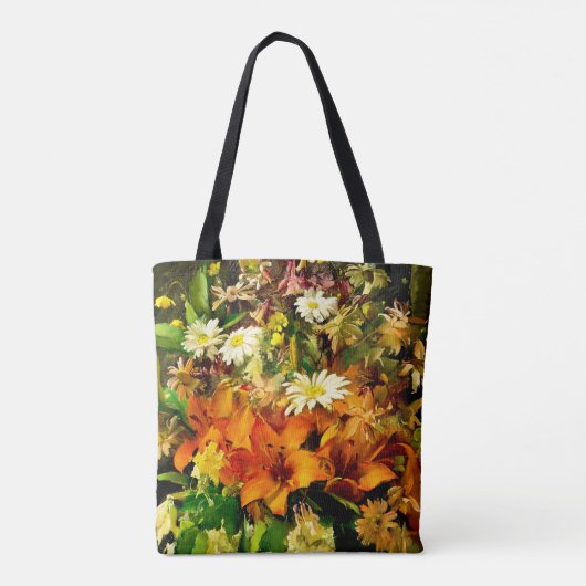 Bloemen in Vase door Frantisek Hladik Tote Bag (Achterkant)