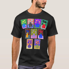 Bloemen in vazen T-shirt